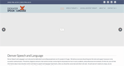 Desktop Screenshot of denverspeechandlanguage.com