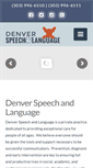 Mobile Screenshot of denverspeechandlanguage.com